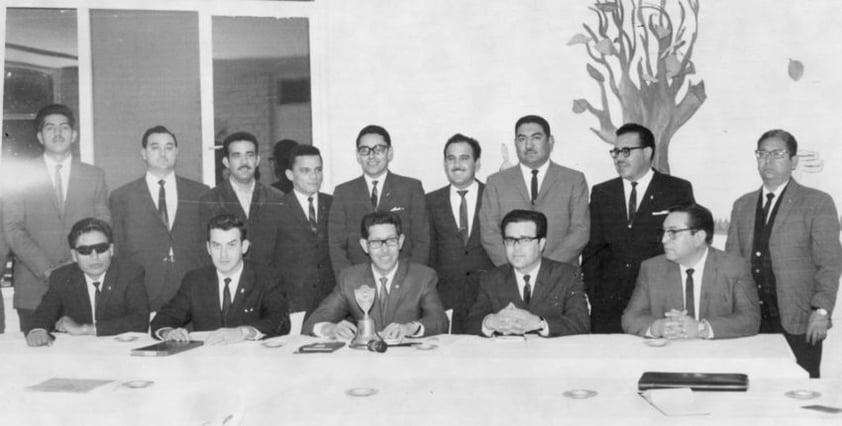 Abel Rodríguez Gámez en la Convención Nacional de Cámaras Junior en los años 60.