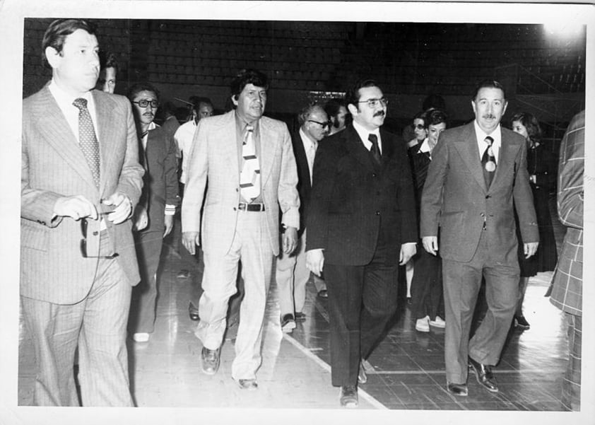 Víctor González Avelar, Antonio Ríos, Sergio García Ramírez y Francisco Madero González, en 1978.