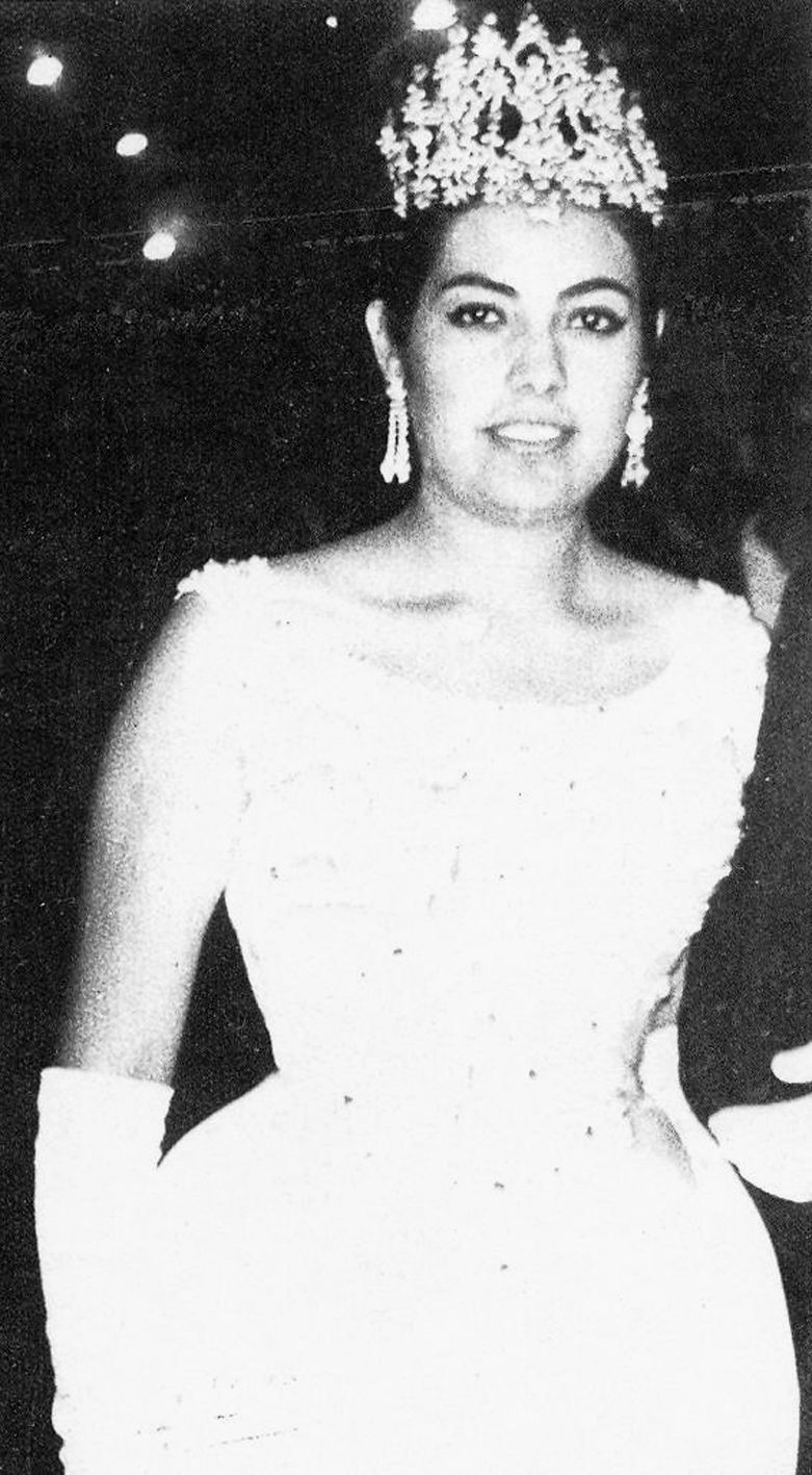 Juanita Aguilera en fiesta de la Revolución Mexicana en Fco. I. Madero en 1964.