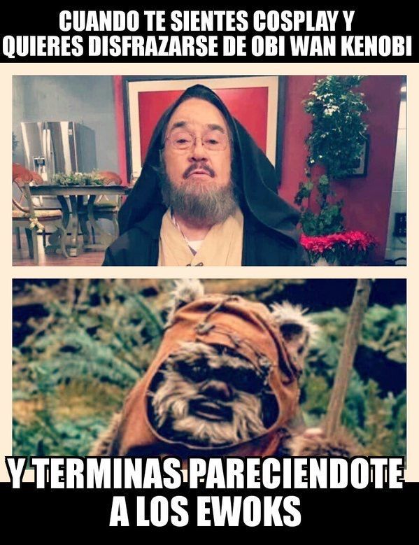 Publicaron que terminó pareciendo a un ewok en vez de al famoso jedi.