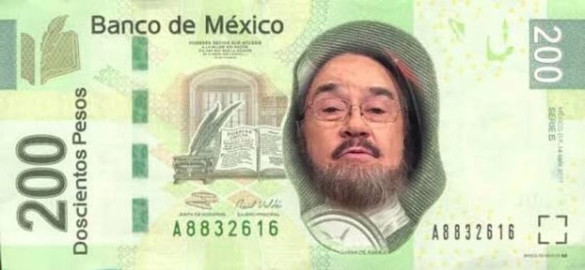 Sola en un billete de doscientos pesos.