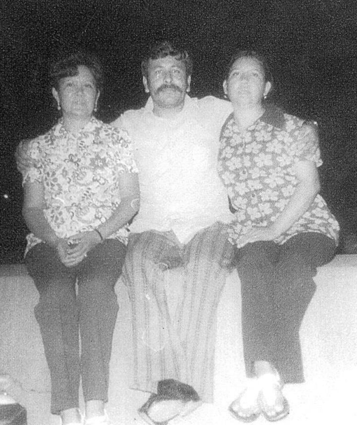 Benjamín, Celia y Esperanza en Guadalajara, Jalisco en 1968.