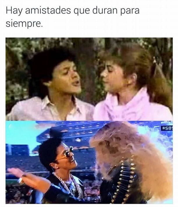 Beyoncé y Bruno Mars fueron comparados con Pedro Fernández y Lucero.