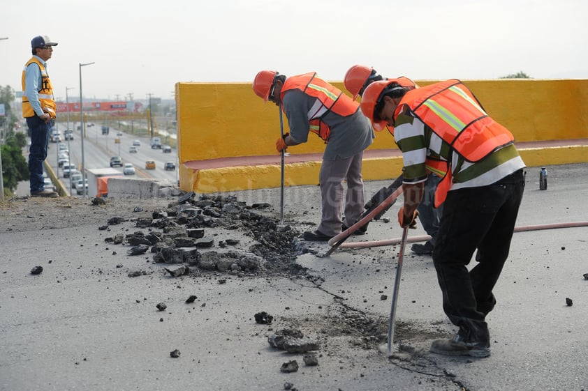 Iniciaron los trabajos de demolición de la parte superior del puente Periférico-Villa Florida.