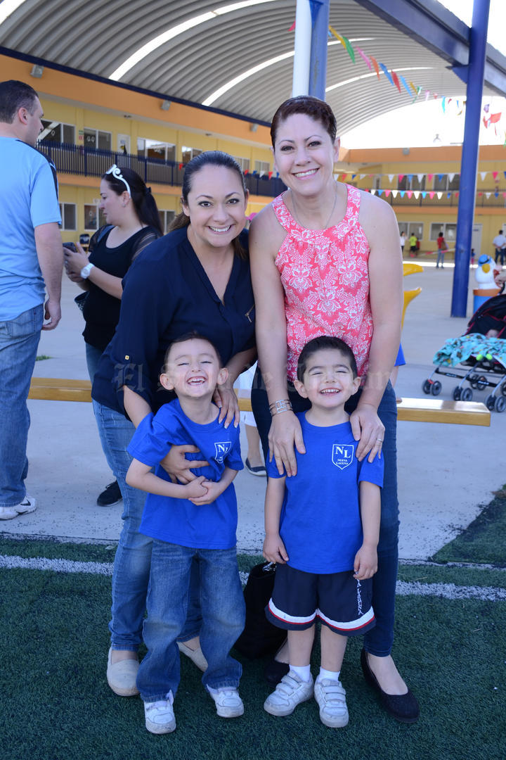 29052016 EVENTO DEPORTIVO.  Angélica, Alan, Leonor y Alberto.