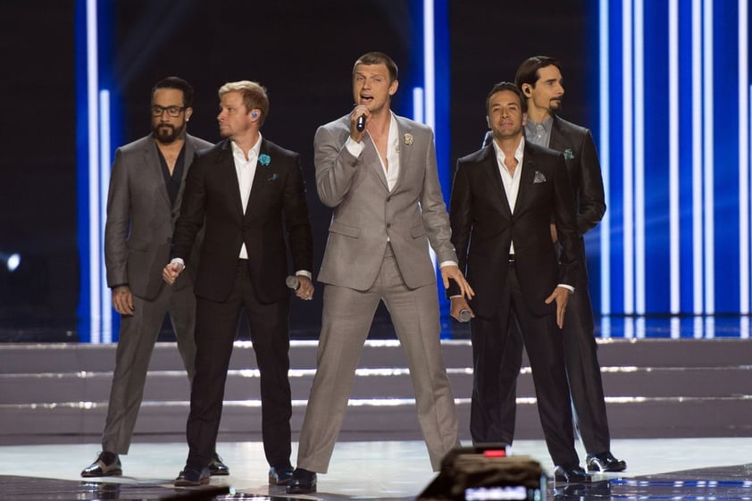 Los Backstreet Boys  se presentaron durante la ceremonia.