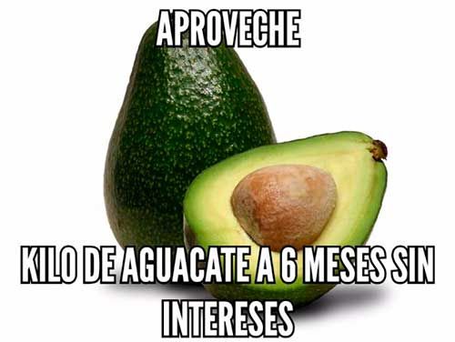 Supermercados optaron por ofrecer el servicio de pago a crédito por el tan alto costo del aguacate. ¡Buen idea!