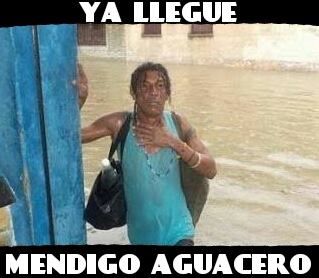 Las lluvias dejaron inundaciones... y memes.