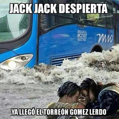 Los usuarios de las redes sociales han tomado con humor los estragos de las lluvias.