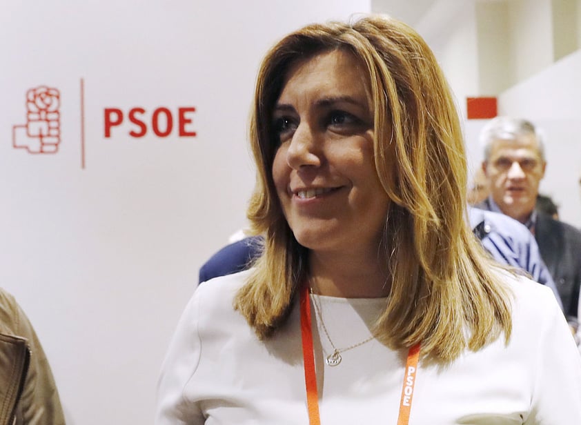 MADRID.- La presidenta de la Junta de Andalucía, Susana Díaz, tras la reunión hoy del Comité Federal del PSOE, que ha acordado, con una amplia holgura, abstenerse en la segunda votación de investidura de Mariano Rajoy, lo que supondrá poner fin a diez meses de bloqueo en la formación de Gobierno. EFE