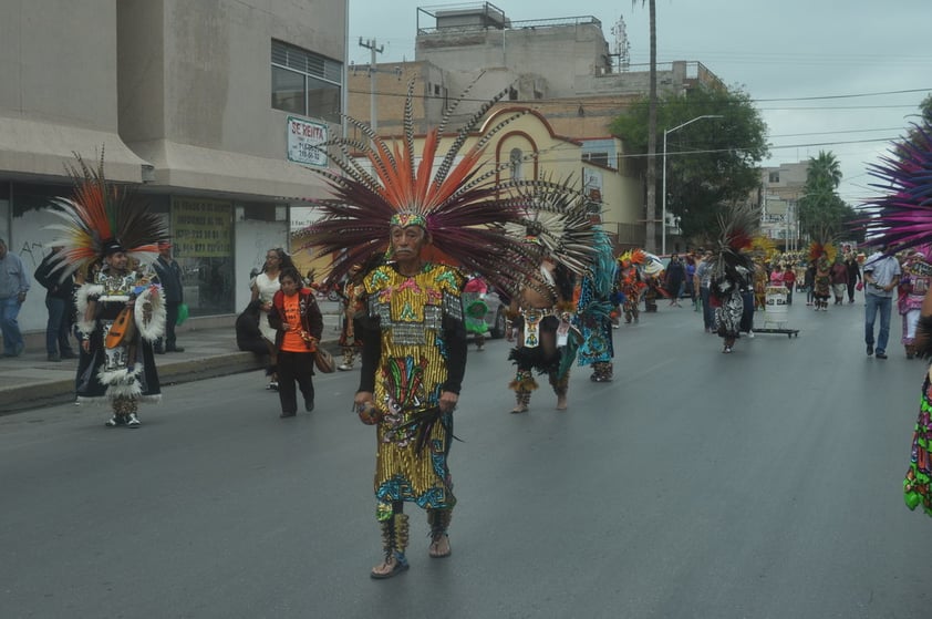 Peregrinaron por las calles del centro de la ciudad.