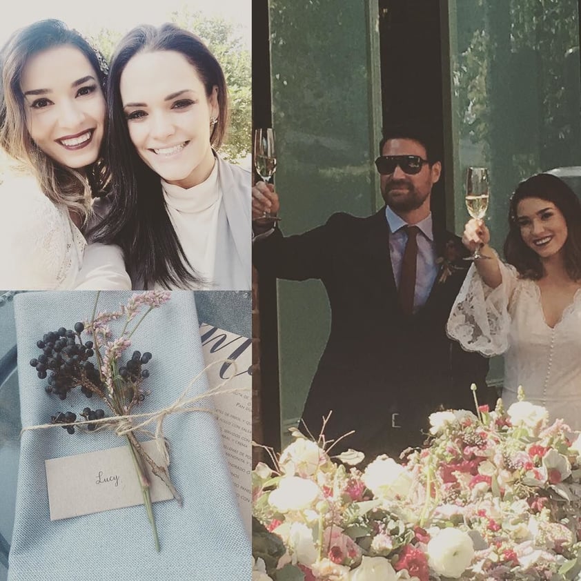 La esposa del actor y conductor Omar Chaparro, Lucy "La Mojarrita" no tardó en compartir la emoción que sintió al asistir a la boda, subiendo un par de fotografías a su cuenta de Instagram.