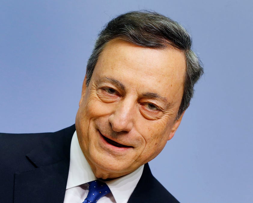 11.- Mario Draghi - presidente del Banco Central Europeo.