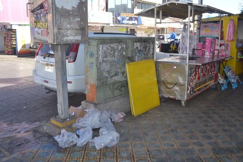 La basura resaltaba sobretodo en algunas esquinas del Centro Histórico y en diversas colonias de la ciudad.