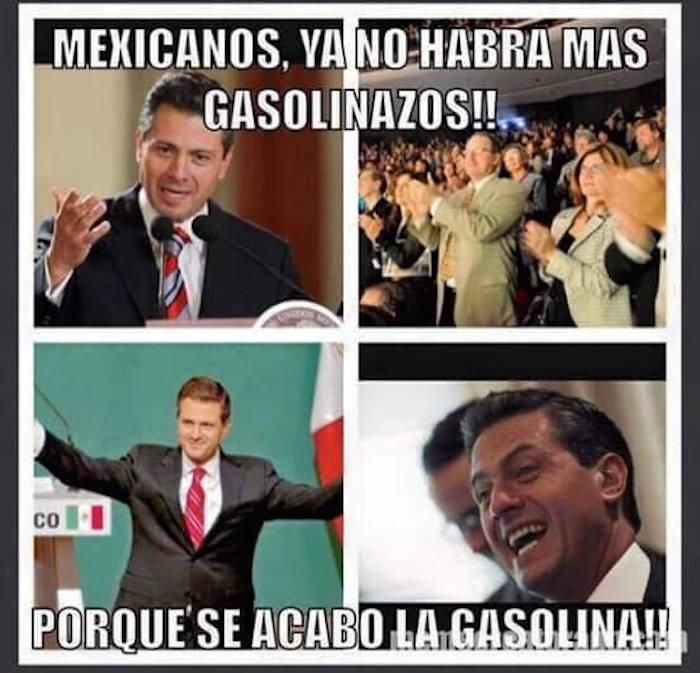 Usuarios  en redes sociales indignados por la escasez y la subida de precio de la gasolina.