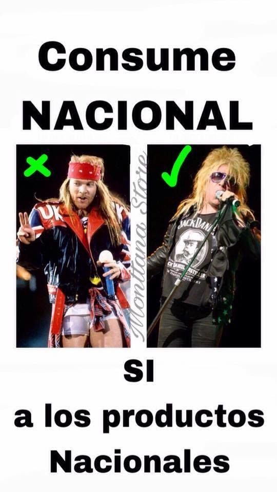 El líder de Guns N' Roses, Axl Rose, fue comparado con el mexicano Charlie Montana.