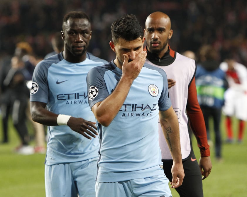 Aguero muestra sufrimiento tras la eliminación del City.