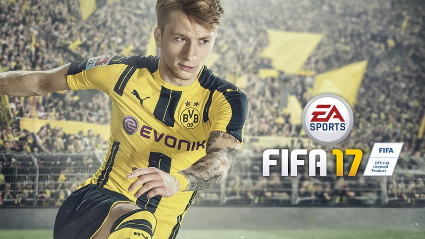 Igual que la edición pasada, los desarrolladores del videojuego invitaron a la comunidad de jugadores a elegir quien sería portada de FIFA 17. En la terna estuvieron Eden Hazard, Anthony Martial y James Rodríguez, pero fue el alemán Marco Reus quien resultó ganador.