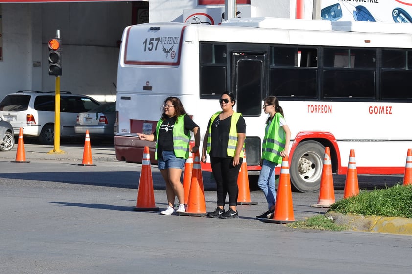 La intervención fue una propuesta temporal de redistribución del espacio vial.