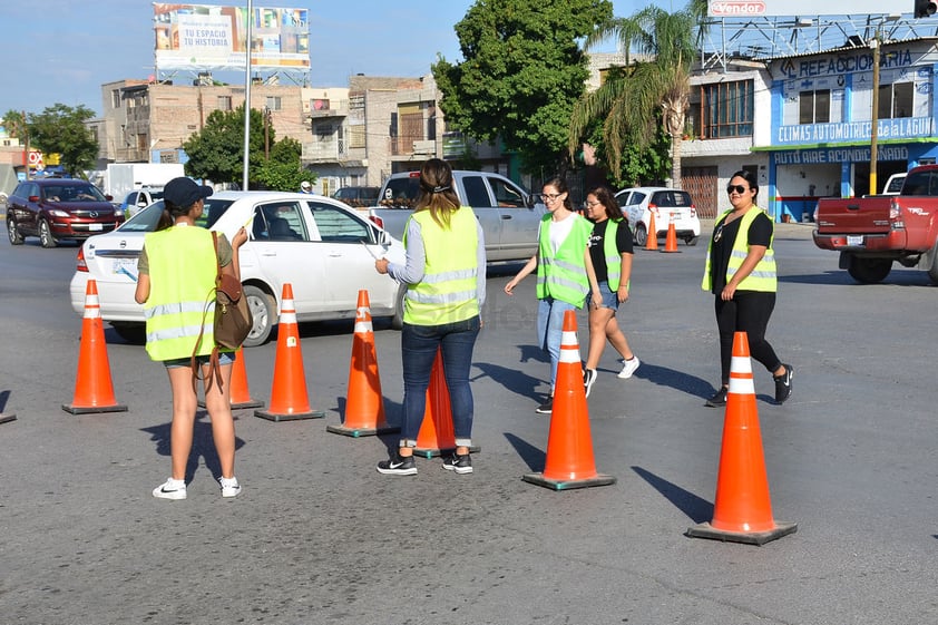 Fue en el cruce de bulevar Independencia y Acuña, así como en el de bulevar Constitución y Acuña.