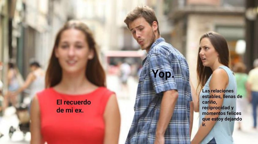 'Novio distraído', el nuevo meme del momento