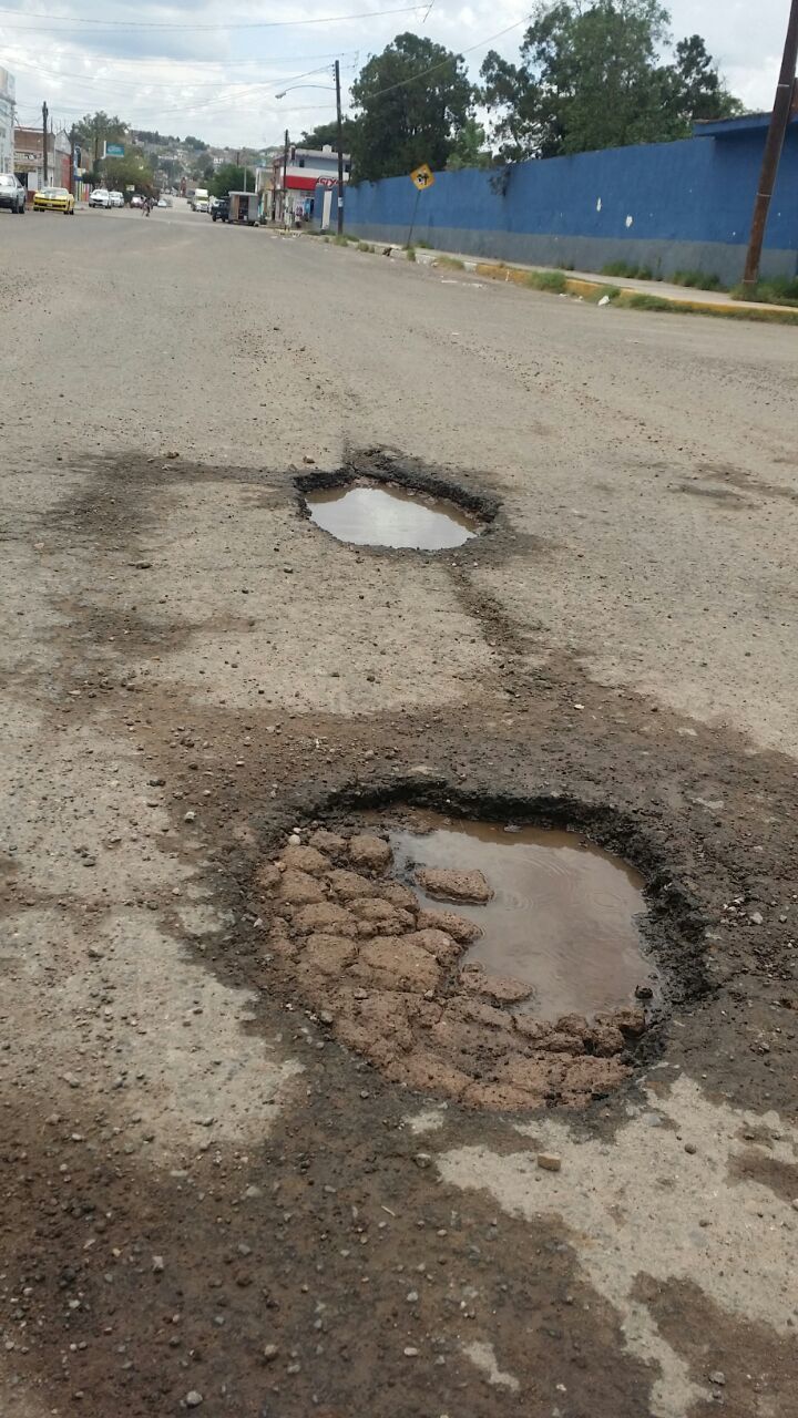 Calle Sinaloa y Coahuila en la colonia Morga.