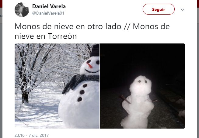 Los memes no perdonan la nevada