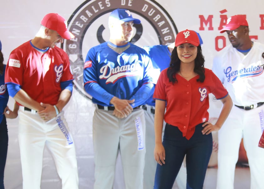 Los colores azul y rojo invadieron paseo Durango en la presentación de la nueva "piel" de los Generales.