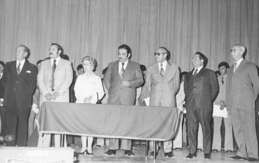 25032018 Reunión del Patronato de la Escuela Técnica Industrial en 1973.