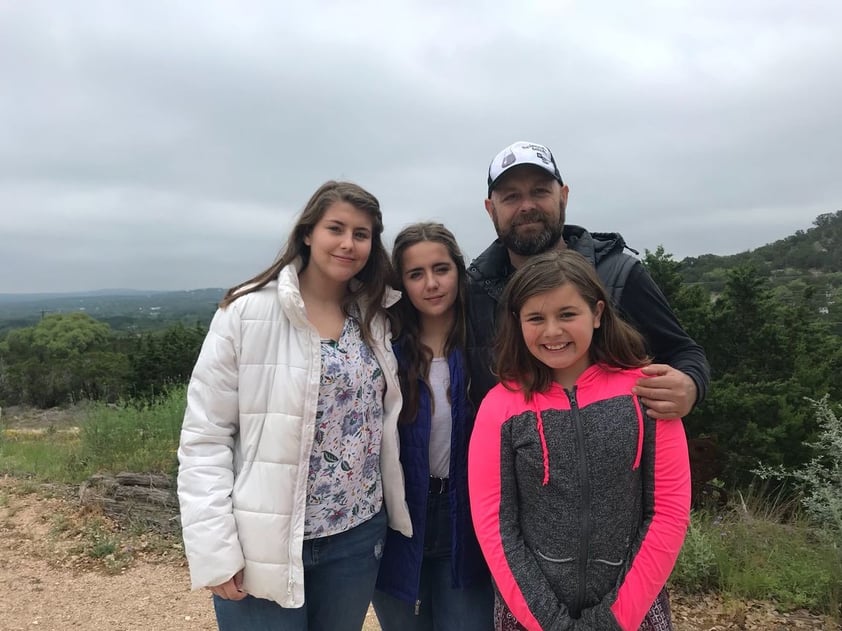 26042018 Isabella, Paolina, Rodolfo y Mack, en Austin, Texas.