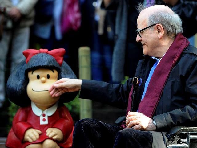 "Mafalda", la tira cómica más conocida de Quino, se publicó por primera vez en 1964 y hasta 1973, y desde ese tiempo ha sido traducida a 27 idiomas, la última de ellas el guaraní, en noviembre de 2017.