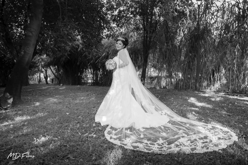 29072018 Fabiola Montañez luciendo un hermoso ajuar de David´s Bridal. - Md films. -