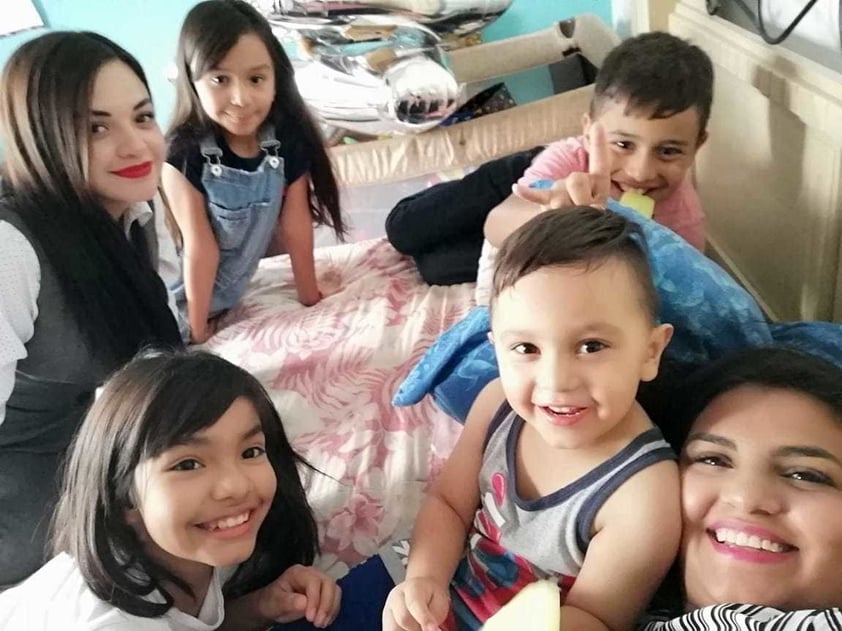 09082018 Andrea, Camila, Paquito, Ximena, Santi y Karen.