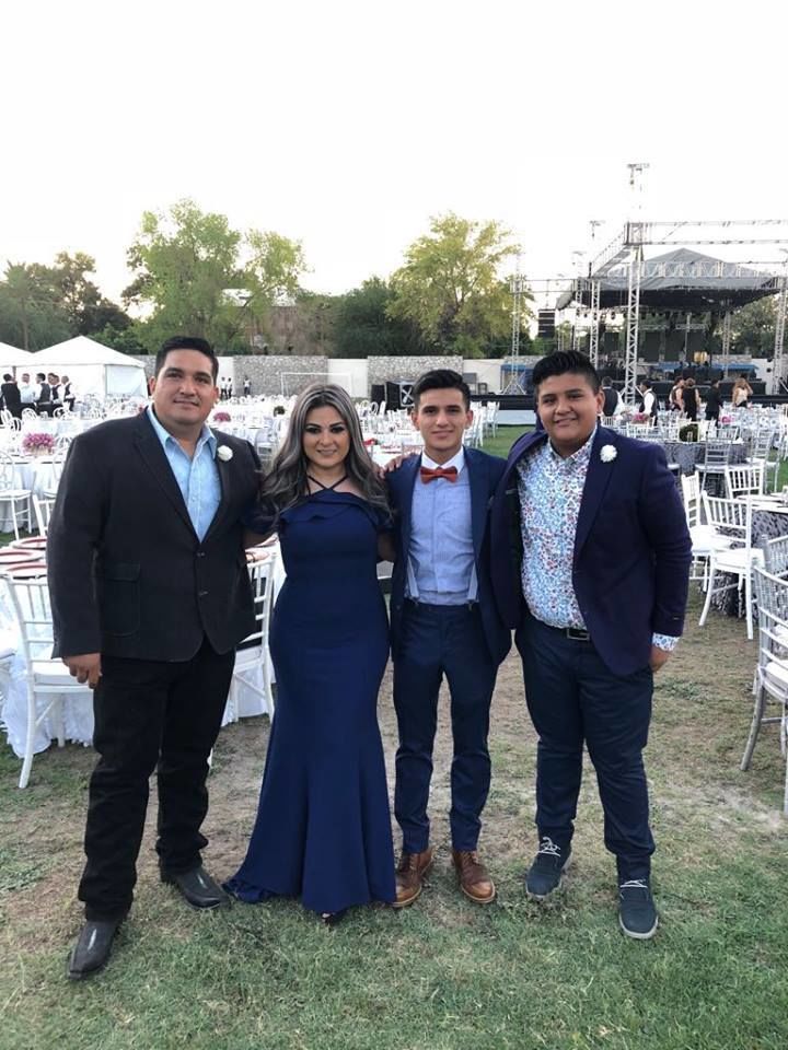 09082018 Ignacio Ayala, Mayumi Romo, Eliud Ignacio y Carlos Ignacio Ayala.