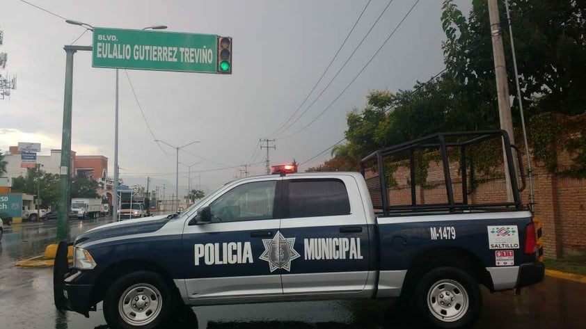 En la ciudad de Saltillo también se registró una intensa lluvia durante el pasado lunes.