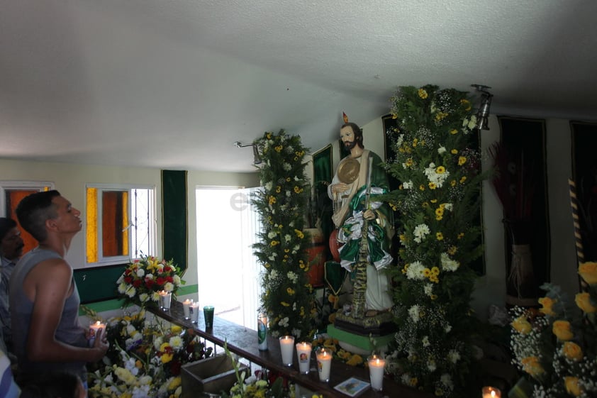 El principal centro de congregación de los devotos a San Judas Tadeo se encuentra en las inmediaciones de la colonia Héctor Mayagoytia, al norte de la capital.