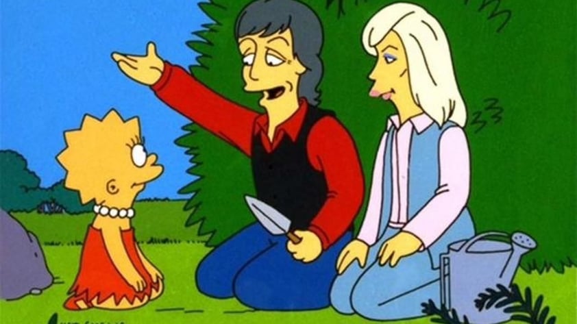 Paul McCartney fue otro de los famosos que se inmortalizaron, aún más, con Los Simpsons, en ese episodio el exBeatle ayudó a Lisa a ser vegetariana.