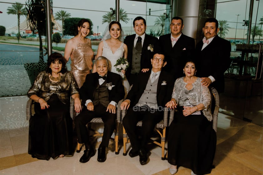 Familia de los novios.