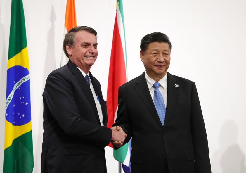 Bolsonaro y Xi Jinping de China.