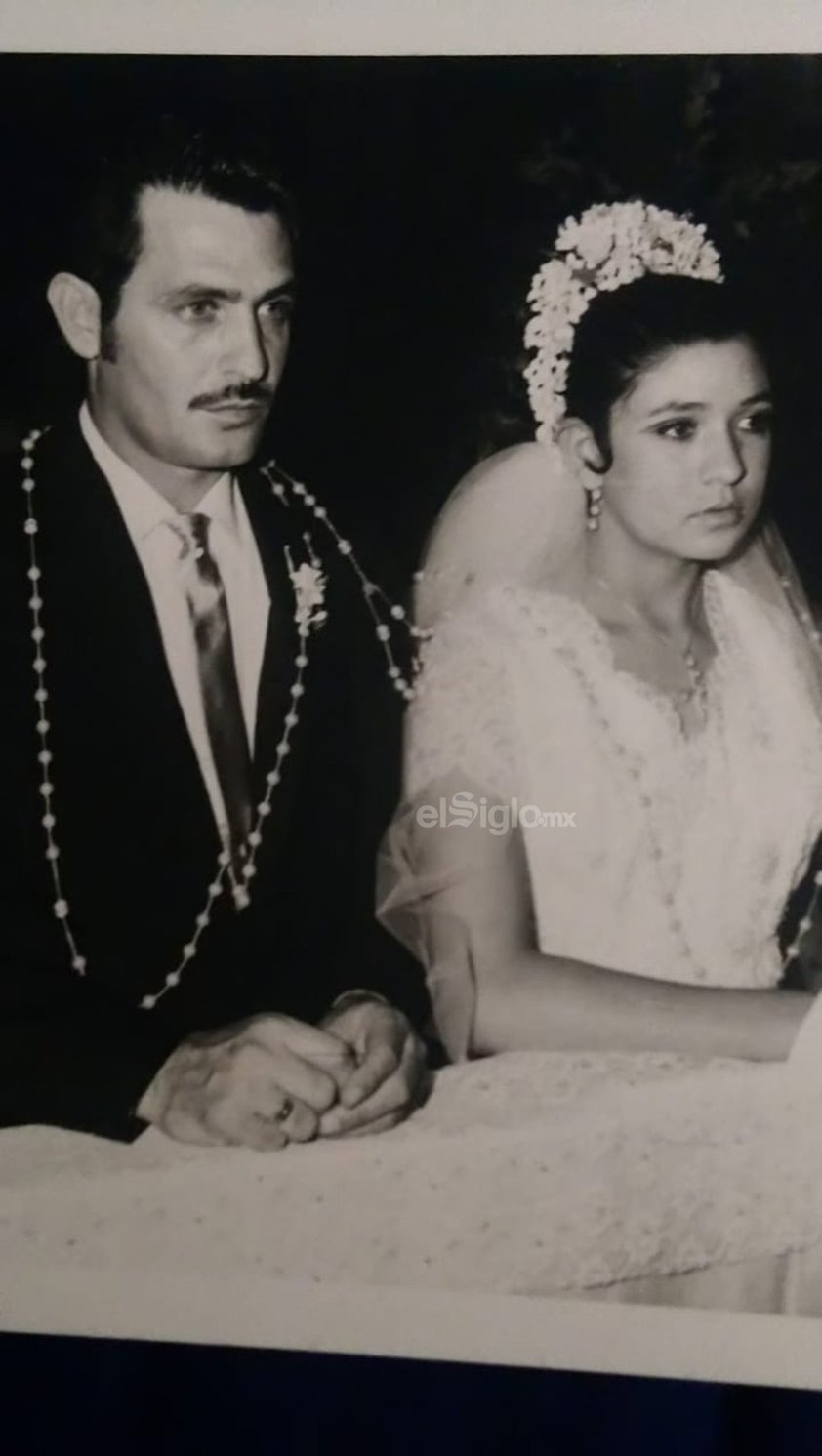 Jorge Padilla y Alma Delia Miranda en su boda.