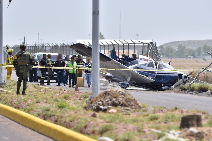 El piloto resultó lesionado y fue trasladado a un hospital privado.