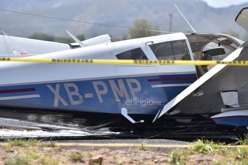 Se desplomó una avioneta Piper Cherokee de cuatro plazas, de color azul con blanco, con número de matrícula XB-PMP.