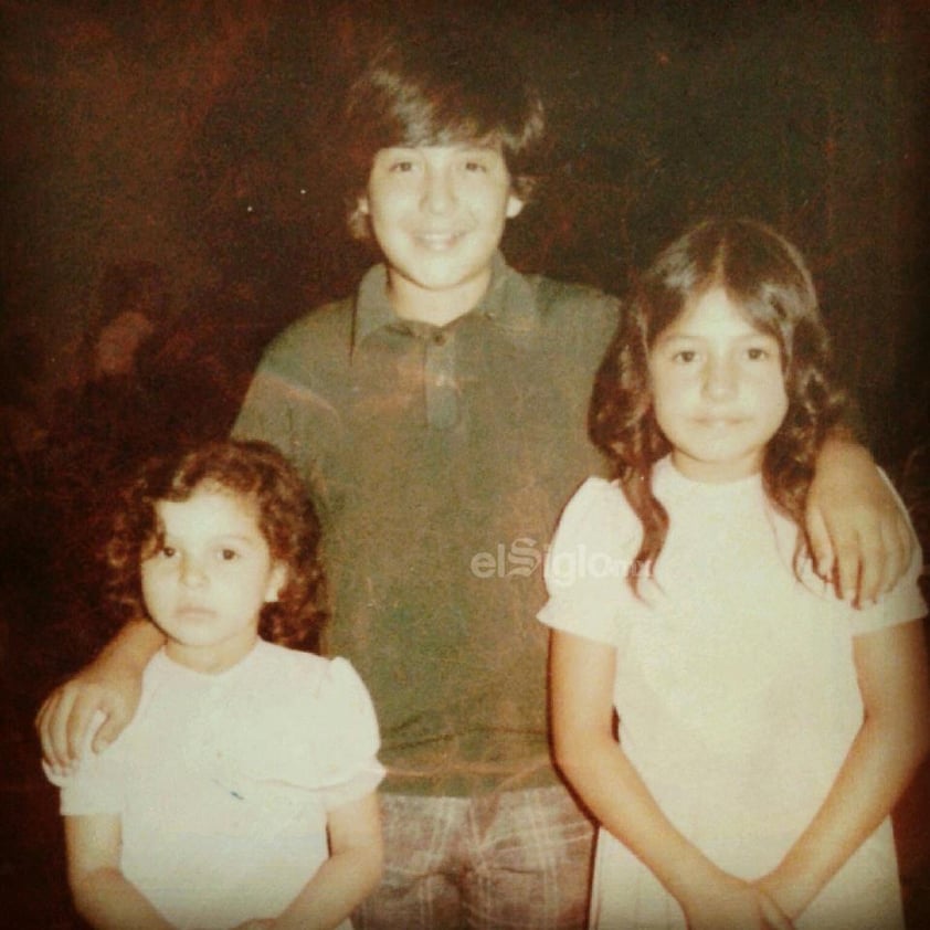 Laura Verónica Cázares, Luis Manuel Cázares y Sonia
Angélica Cázares en la década de los setenta.