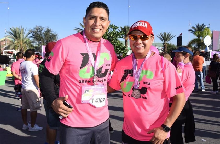 04112019 PARTICIPAN EN CARRERA.  Víctor y Miguel.