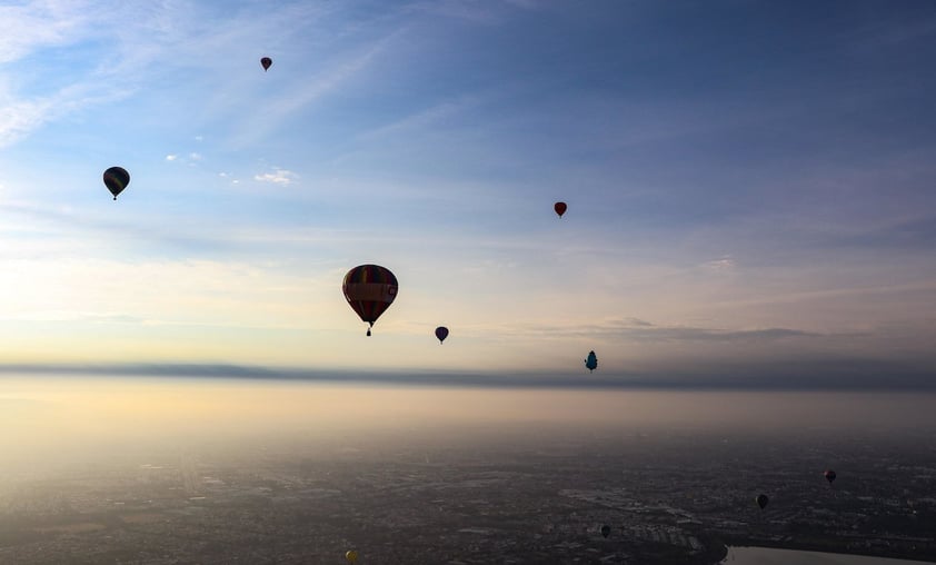 La edición 18 del Festival Internacional del Globo en León, Guanajuato.