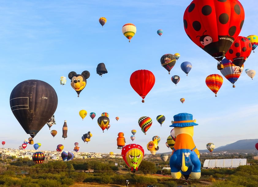 La edición 18 del Festival Internacional del Globo en León, Guanajuato.