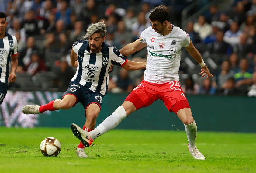 Rayados de Monterrey derrota 2-1 a Necaxa en la ida de las semifinales de la Liga MX