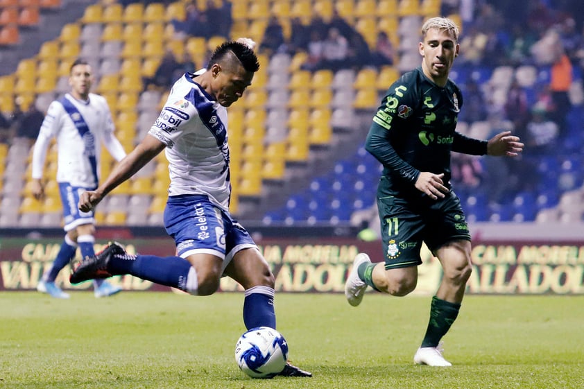 Los Guerreros de Santos Laguna empataron 2-2 ante Puebla en un partido desafortunado para los laguneros