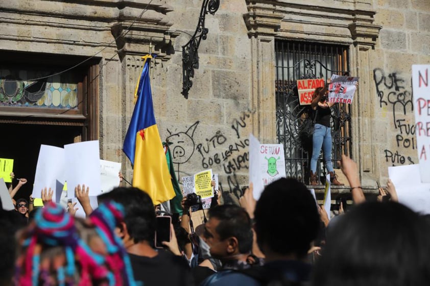 Protestan por homicidio de Giovanni López en Jalisco