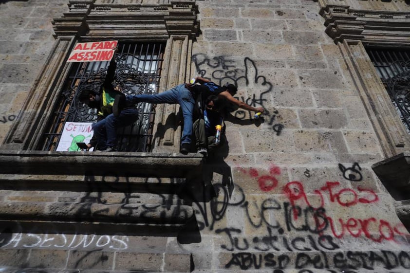 Protestan por homicidio de Giovanni López en Jalisco